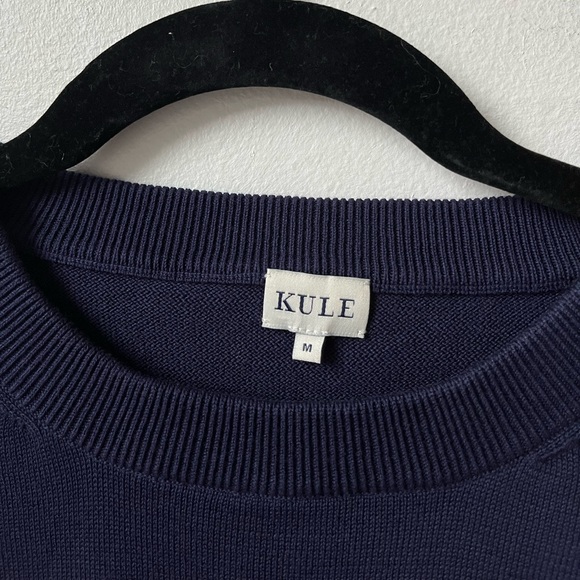 Kuhl Evelyn striped crew neck sweater navy blue rainbow stripe - Picture 5 of 10